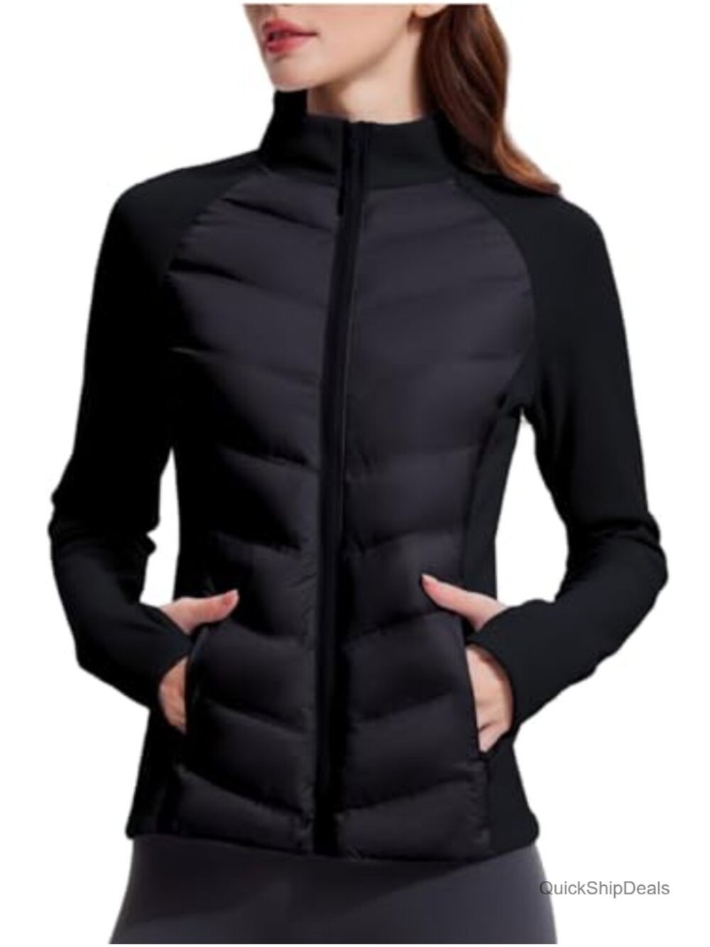 Women's 800 Fill Duck Down Puffer Jacket Waterproof Quilted Packable